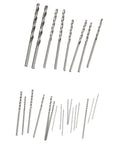 25 Piece Micro Drill Bit Set HSS Straight Shank For Jewelry Watches PCB Crafts 0.5mm To 3mm Nine Sizes For Manual And Power Tools