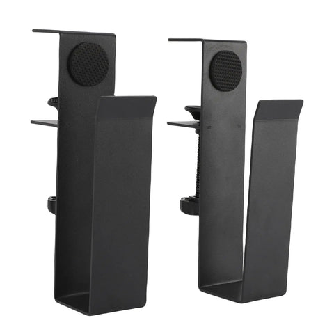 Adjustable Side Laptop Mount That Clamps Straight Up To Your Desk Super Flexible Storage Rack For Laptops Books And Files black brackets