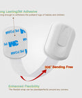 Easy Install No Drill Baby Proof Cabinet Locks Set with 3M adhesives showing enhanced flexibility and strong adhesion properties.