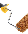 Killer Pineapple Texture Paint Roller For Faux Finish Walls Legit Sponge Pattern Tool with black and yellow handle.