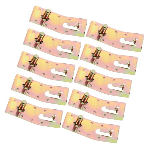 10 Pack Teardrop Pallet Rack Safety Clips, Badass Beam Lock Pins for Secure Shelving, Heavy Duty Rack Connectors Nailed Tight with Rock Solid Durability, Quick Install Warehouse Safety Gear for DIY and Storage Pros