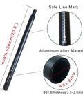 Lengthened 530Mm 31.8Mm Aluminum Alloy Bike Seat Post for BMX Electric and Folding Bikes, Durable 6061 Seatpost diagram