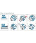 Installation steps for Pro Grade Adapter Sleeve H208 Size With Withdrawal And Lock Nuts for Bearing Accessories