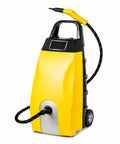 Heavy Duty Commercial Steam Cleaner With Massive 3000W Power Heating Up To 212 F For Deep Deep Cleaning Hard Floors Windows Walls And Kitchen Degreasing Jobs With Large 35L Tank Capacity For Extended Use - side view showcasing hose.