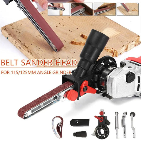 Kick Up Some Dust With This Quick Swap Angle Grinder To Belt Sander Adapter Fits 100 115 And 125 Millimeter Discs with belt sander head for wood.