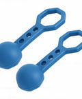 Eujgoov Magnetic Stud Finder 2 Pack, Handheld Wall Detector for Metal with blue plastic handles and round ends for easy grip.