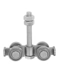 Heavy Duty Steel Sliding Door Track Roller With Quiet Gliding Wheels for Indoor Room Partitions and Office Decor Near Silent Operation