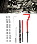 25Pcs Pro Grade Thread Repair Kit M7x1 Stainless Steel Thread Inserts With Spiral Drill And Wrench for Auto Parts displayed