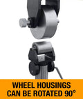 Heavy Hauler 45 Inch English Wheel for Metal Fabbing Shapes 16 Gauge Steel and Copper with 90° rotating wheel housings.