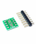 SOP8 To DIP8 PCB Adapter Kit With FR4 Prototyping Board, Double-Sided Gold-Plated Pins, 0.65mm pin pitch, SMD converter