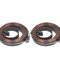 Pro Grade Drill Press Return Spring Set Beefy Two Piece Steel Feed Return Coil Assembly Anti Rust Chrome Plated For Bench Drills
