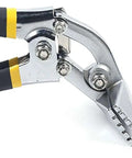 2 Piece Sheet Metal Bending Pliers Set With Ergonomic Handles Straight Formers And Benders Pro Grade Seaming Tool in close-up view