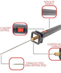 Electric Foam Cutter Kit For Styrofoam Projects With Fast Heat Up, No Fuss 15W Hot Wire Pen And 10 Cm Wire Pen, ergonomic handle and features