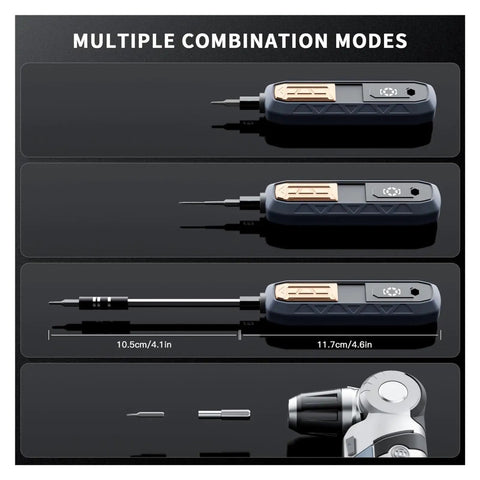Ultimate 180 In 1 Ratchet Wrench Set With Precision Phillips And Torx Bits For Mobile Phone And Computer Repair, Plus Magnetic Screwdriver Kit That Makes Any DIY Job A Total Breeze For Tech Wizards. multifunction screwdriver with 10.5cm and 11.7cm lengths