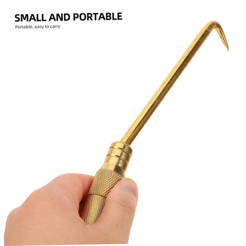 Hand holding Portable Wire Tie Tool With Non Slip Handle For Quick And Easy Tying On Fences And Construction Sites Easy Wire Twisting Tool