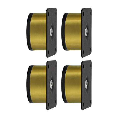 Stainless Steel Sofa Legs 4 Piece Set With Mounting Plates And Screws Non Slip Floor Protectors Gold Tone Aureate 5x3cm Modern Furniture Supports