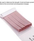 Open packet displaying pH test strips from 4 Pack pH Test Strips With 320 Indicator Papers For Water Food Soil Testing