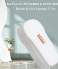 4 Pack Foam And Felt Pro Grade Vacuum Filter Kit Replacement for HZ2002 HZ2000 with dense sponge filter XFFKHZ2000 125CU2002