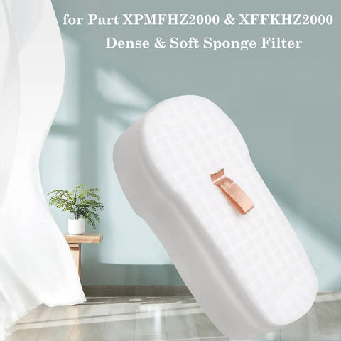 4 Pack Foam And Felt Pro Grade Vacuum Filter Kit Replacement for HZ2002 HZ2000 with dense sponge filter XFFKHZ2000 125CU2002