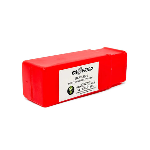 Heavy Duty 2MT Safety Drive With Spring Loaded Center For Wood Lathe in red, designed for wood shaping and spinning.