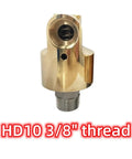 Brass 3/8 Inch 360 Degree Rotary Joint Swivel Coupling For Water Air Oil Systems Heavy Duty Universal Brass Rotation Union Connector DN10 HD10 Inline Rotating Joint With High Flow Performance, HD10 3/8 thread