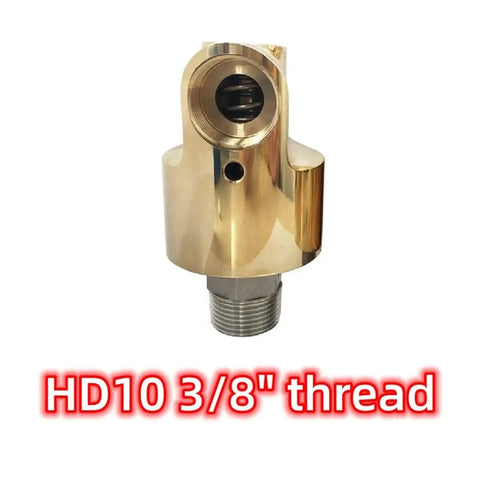 Brass 3/8 Inch 360 Degree Rotary Joint Swivel Coupling For Water Air Oil Systems Heavy Duty Universal Brass Rotation Union Connector DN10 HD10 Inline Rotating Joint With High Flow Performance, HD10 3/8 thread