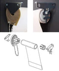 Rock-Solid R16 Roller Shade Brackets Set Of 2 White Metal Curtain Rod Mounts For Indoor Outdoor Heavy-Duty Durable clutch support hardware detailed installation view.