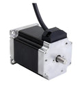Total Game Changer Nema 23 Stepper Motor With Dual Shaft And Precision Windings To Handle Heavy Cutting Tasks Without The Stress Or Thermal Drift Ideal For Cnc Fabrication And 3d Printing Projects Running Breezy, showing compact design and silver and black finish.