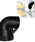 Ultimate Miter Saw Dust Collection Adapter For 12 Gallon Shop Vac and StealthSonic Models, black PETG elbow connector.