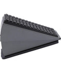 Heavy Duty Stainless Steel Spring Door Stop for Home and Office, Adjustable 20 to 60 mm, shown side view with textured grip