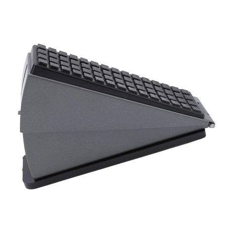 Heavy Duty Stainless Steel Spring Door Stop for Home and Office, Adjustable 20 to 60 mm, shown side view with textured grip