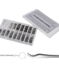 Grab And Go All In One Eyeglass Repair Kit With 1000 Small Screws Nuts Washers Nose Pads And Curved Tweezers Micro Screwdriver