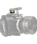 Low Profile Camera Bubble Level for Cages Rigs and Tripods with Anti Twist Pin on camera setup