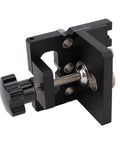 Heavy Duty Aluminum Woodworking Doweling Jig Kit Adjustable Drilling Guide Fixture with rugged steel bushings side view