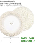 7 Inch Buffing And Polishing Pad Kit With Five Waffle Foam Pads, One Wool Pad And M14 Threaded Backing Plate For Polisher Grip, Wool pad