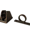 RV And Mobile Road Trip Ready Shower Valve With Hand Held Shower Kit In Oil Rubbed Bronze two-part wall mount bracket and ring