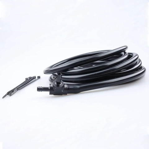 Top Notch 10 Feet Silicone Vacuum Hose Kit with T Connector. Heavy Duty 1/8 Inch ID Fuel Line tubing for Hot Rods and Muscle Cars. Ultra Flexible Premium Quality Performance Parts That Never Crack Or Collapse Under Pressure. black hose with T connector