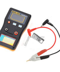 ESR Capacitor Tester Meter For Accurate Internal Resistance Readings with SMD clip and durable probes for circuit analysis