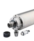 380V ER25 CNC Water Cooled Spindle With 3.2kW Constant Power Motor 4 Bearing High Speed Main Unit shown with components