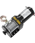 Heavy Duty 3000lb Electric Winch Kit With Steel Cable And Remote For Atv Utv Off Road Adventure Super Strong Copper Core Motor close-up view.