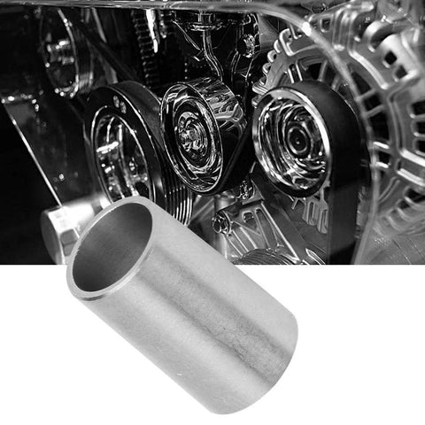 Close-up of stainless steel B10 to B12 conversion sleeve, drill chuck adapter for precision machining