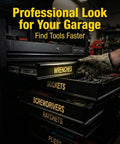 Huge 15 Pack Magnetic Toolbox Labels Sixty Percent Bigger With Bold Readable Text For Quick Tool Finding High Visibility