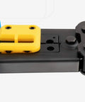 Close-up of RJ45 Crimp Tool For Pass Through Connector EZ Cut Strip And Crimp Cat5e And Cat6 Ethernet Cables