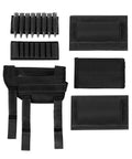 Rifle Cheek Riser With Ambidextrous Shell Holder And Molle Pouch, Adjustable Cheek Pad, ammo carriers, 8 grid shell pouches