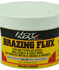 Hot Max container of Brazing Flux Powder 8 Ounce for oxy-acetylene or arc torch, suitable for all metals, model 24000