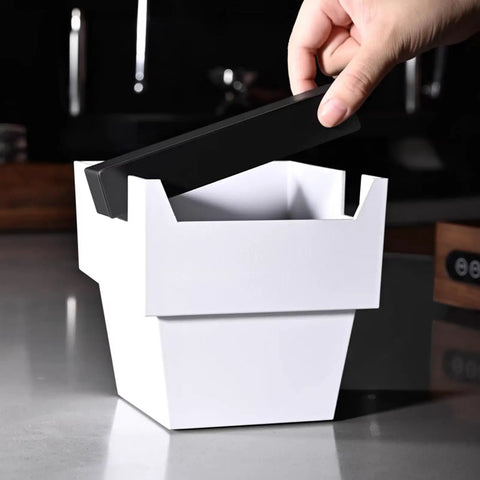 Large Capacity Espresso Knock Box 1200 ML for Coffee Grounds Disposal With Removable Knock Bar and Shock Absorbent Non Slip Base Pro Grade