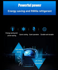 No Fuss Countertop Ice Maker Rolling Out Rapid Chill With Fifteen Kilos Daily Output And Snappy Nine Cube Runs showcasing energy-saving features.