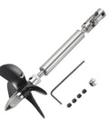 Beefy RC Boat Drive Shaft With Propeller Universal Joint Kit Upgrade Stainless Steel 100mm Shaft 50mm Sleeve 55mm Propeller