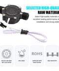 Portable Lightweight 12V Water Turbine Generator For Off Grid Charging Small Devices And Camping Gear With Stable 12V Output Durable Build For River Or Stream Use featuring high-quality materials and sealing performance.