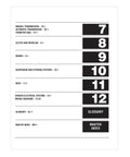 Ford Super Duty F-250 F-350 Pickups and Excursion 1999-2010 Repair Manual for US and Canadian Models With Step-By-Step Procedures, Wiring Diagrams, Diagnostic Charts, and DIY Friendly Total Car Care Maintenance Guide table of contents pages 7-12